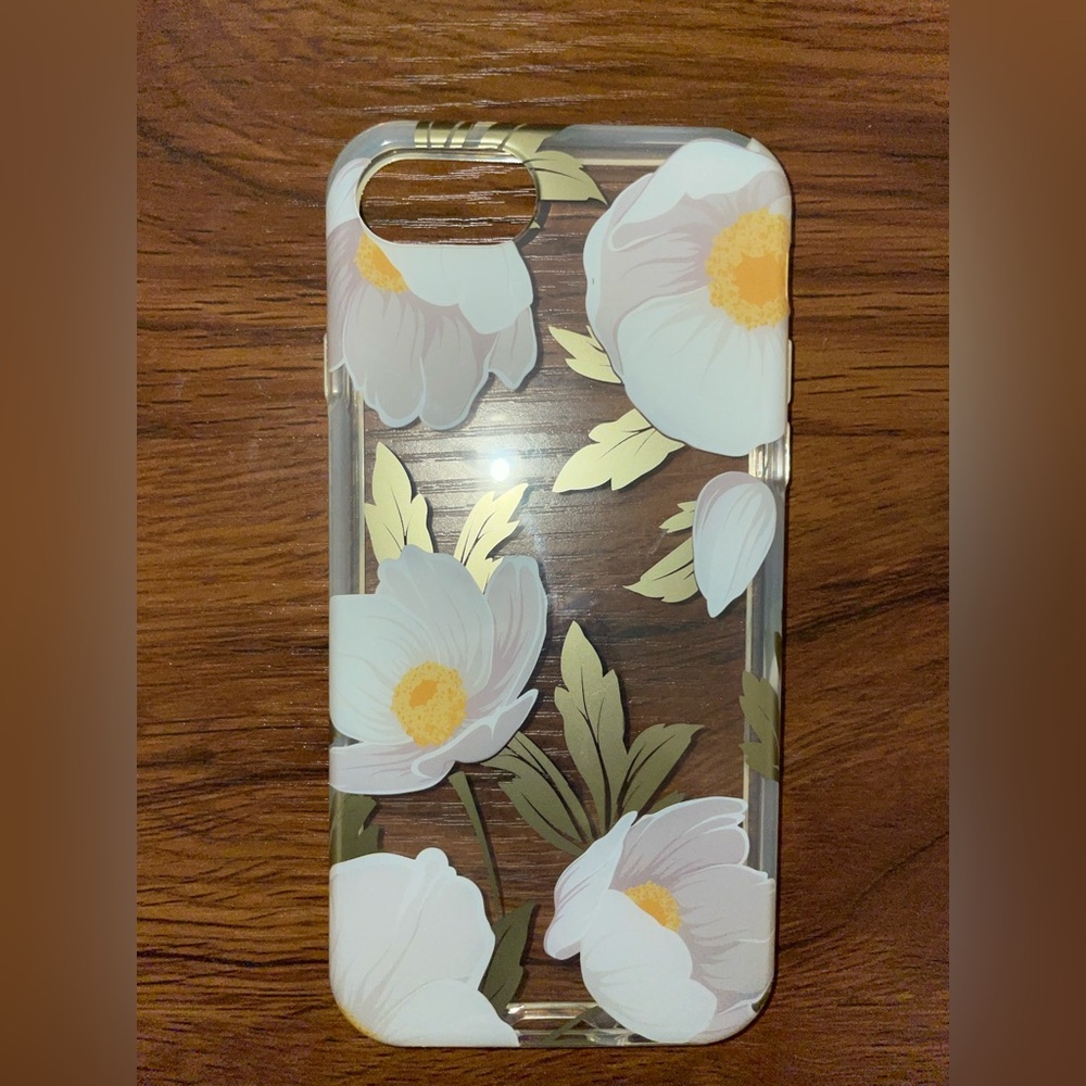 IPhone 7 flower clear phone case